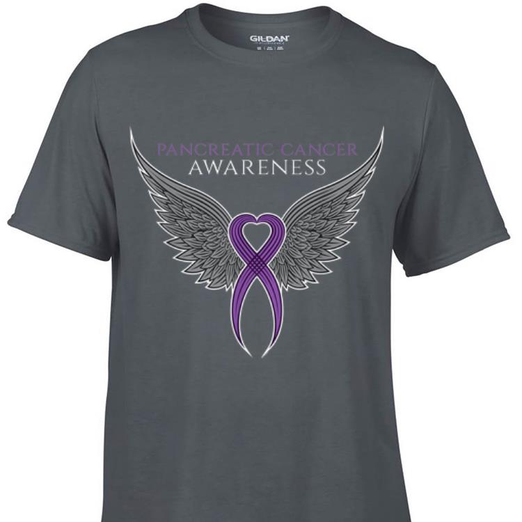 Awesome Purple Pancreatic Cancer Awareness Ribbon shirt