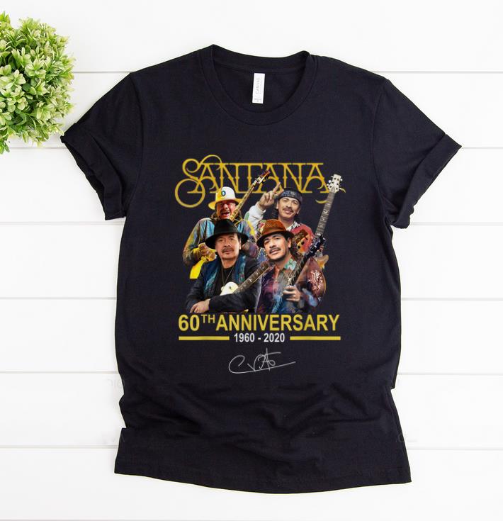 Awesome Santana 60th Anniversary 1960 2020 Signature shirt