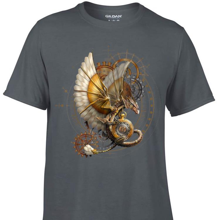 Awesome Steampunk Dragon in watch shirt