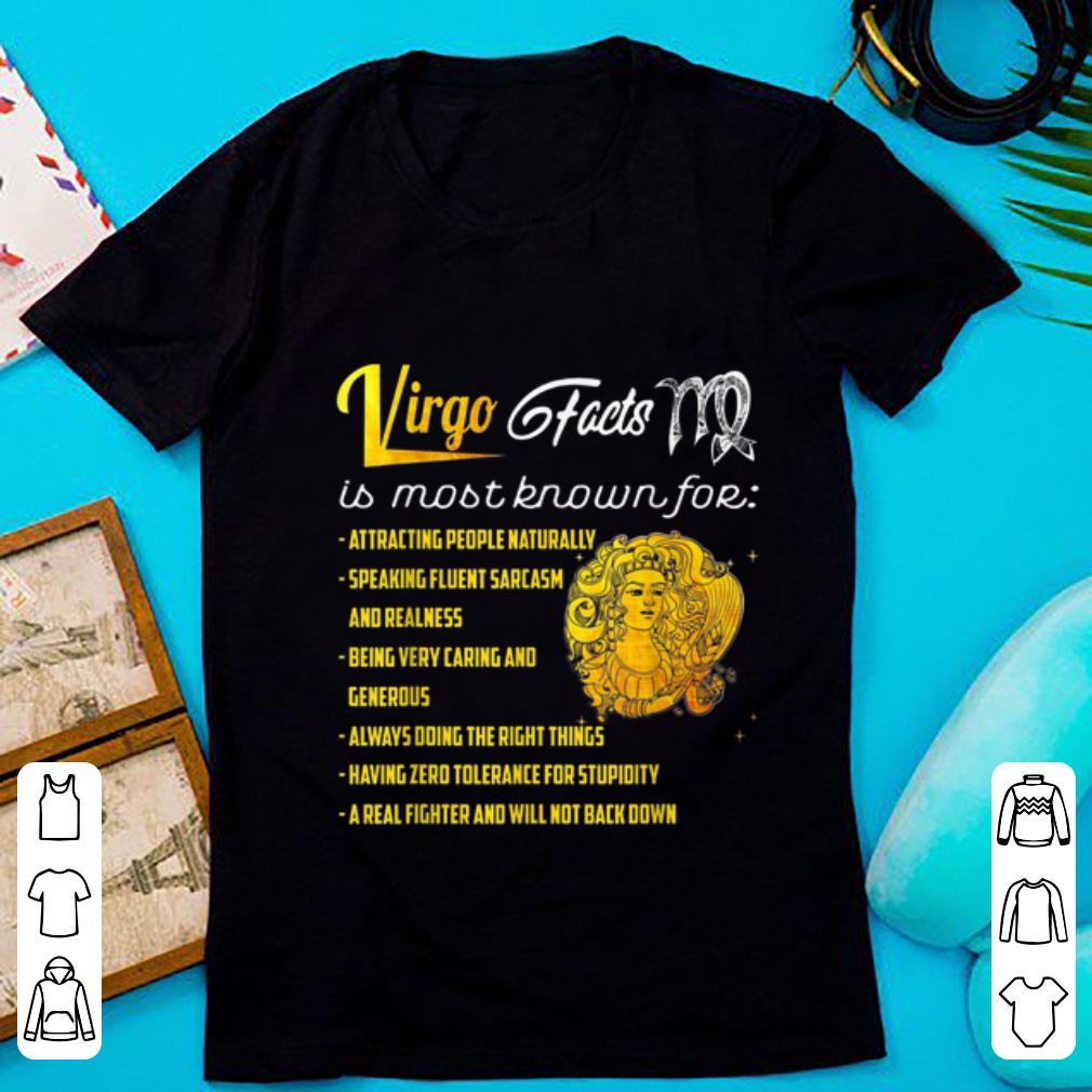 Awesome Virgo Facts Is Most Know For Attracting People Naturally shirt