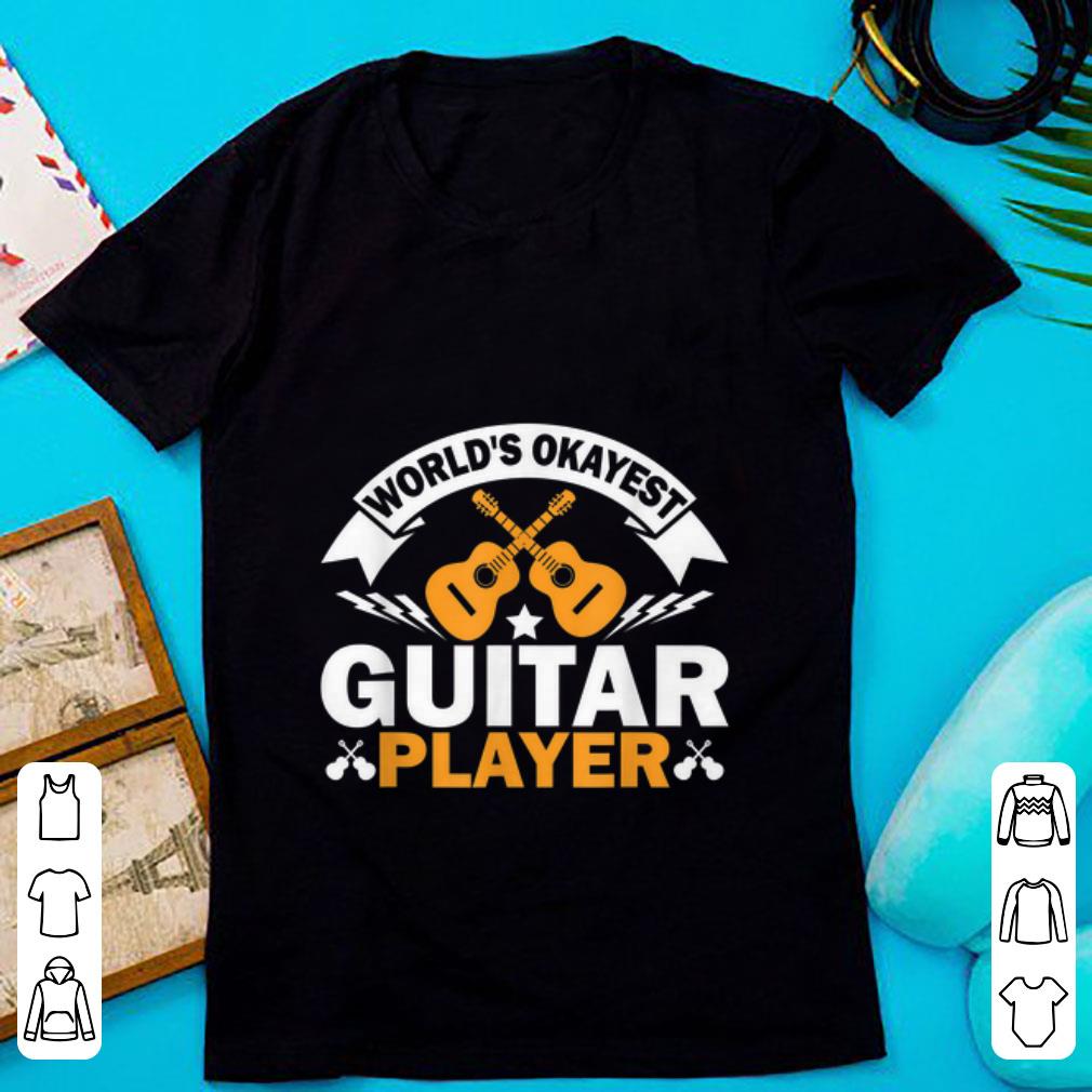 Awesome World's Okayest Guitar Player Acoustic Guitar shirt