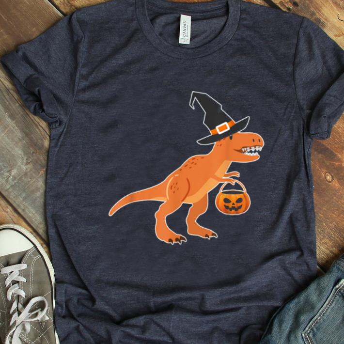 Beautiful T-rex Dinosaur Witch Halloween Funny Costume Gift shirt