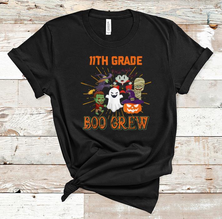 Hot 11th Grade Boo Crew Funny Halloween Costume For Kids shirt