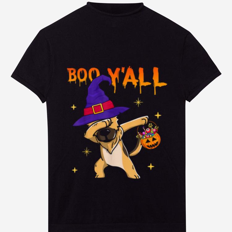 Hot Boo Y'all German Shepherd Dog Pumpkin Halloween Gift shirt