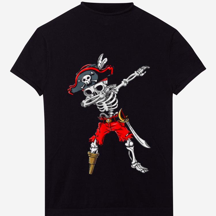 Hot Dabbing Skeleton Pirate Halloween shirt