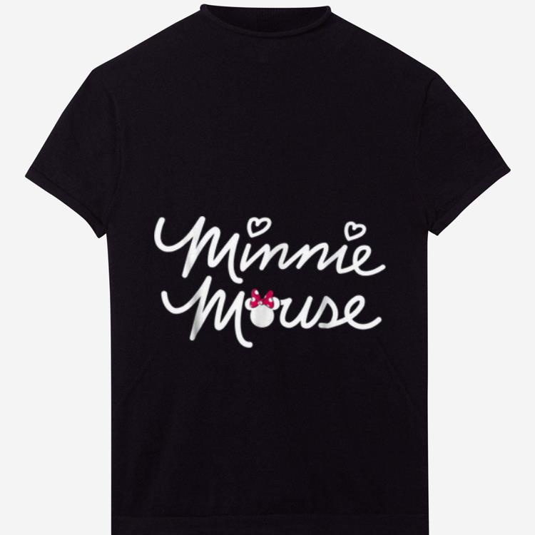 Hot Disney Minnie Mouse Script shirt