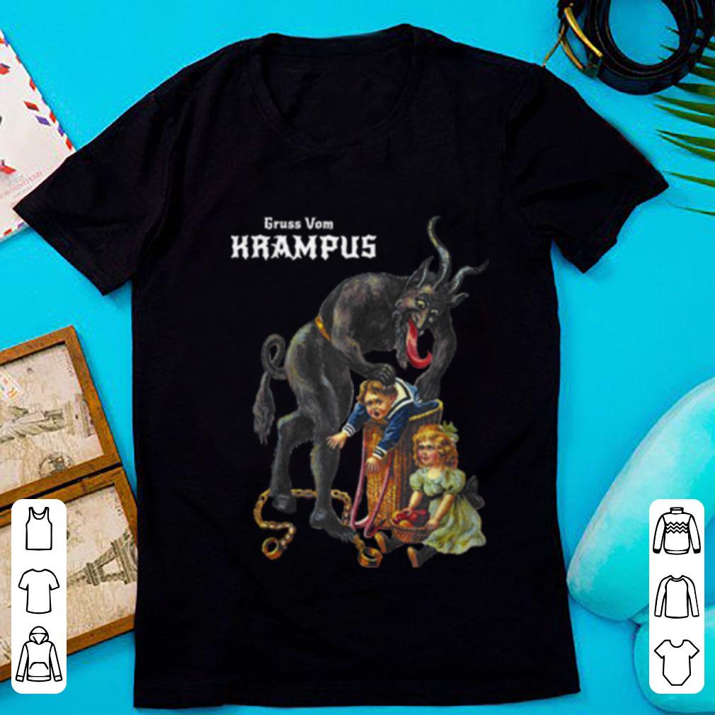 Hot Greetings From Gruss Vom Krampus Demon Christmas shirt
