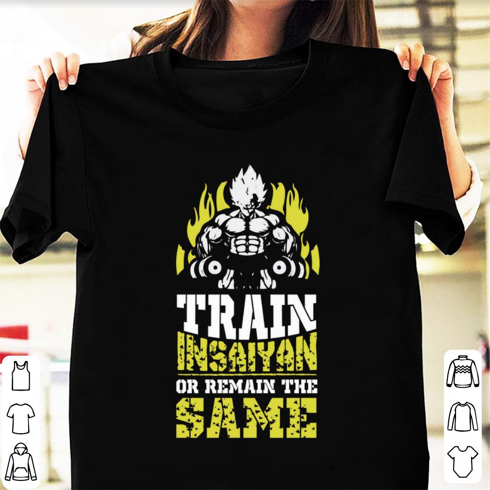 Hot Train Insaiyan Remain The Same Workout Anime Gym shirt