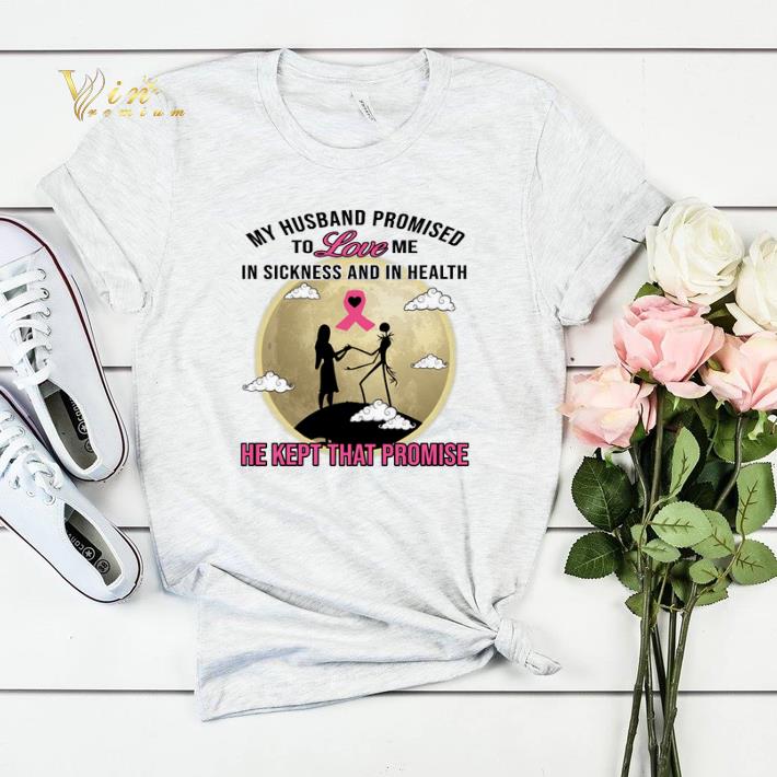 Jack Skellington Sally my husband promised to love Breast Cancer shirt sweater