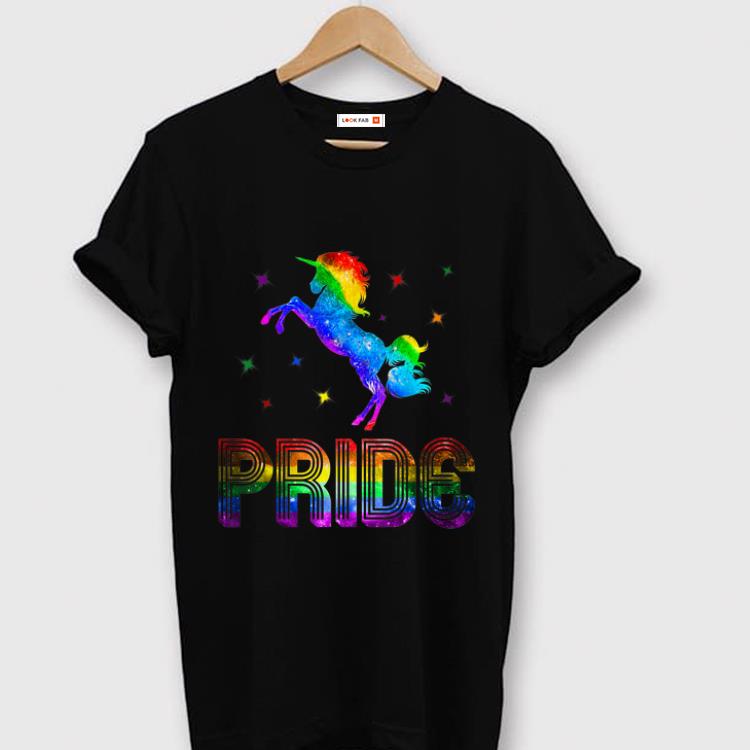 Nice Pride Rainbow Unicorn LGBT Gay shirt