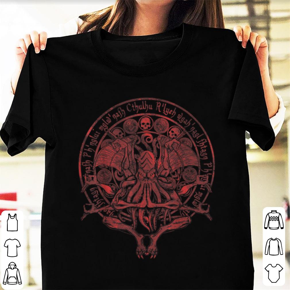 Nice The Idol - Cthulhu Red Variant Indian God shirt