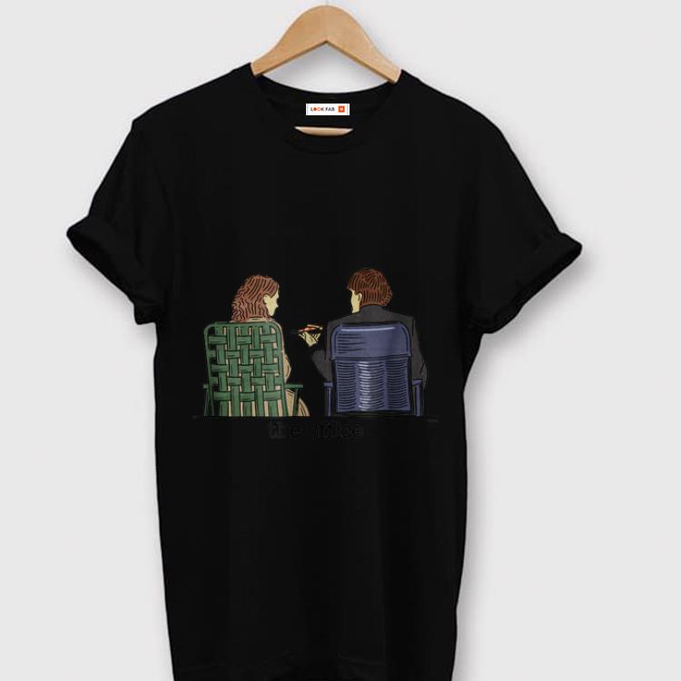 Nice The Office Jim and Pam Roof Date shirt