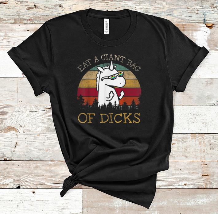 Nice Unicorn Eat A Giant Bag Of Dicks Vintage shirt