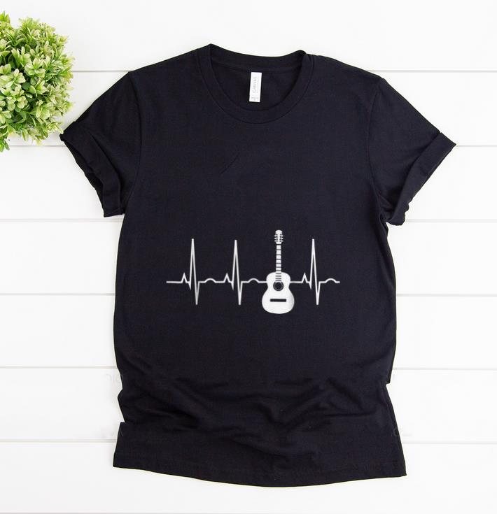 Official Acoustic Guitar Heartbeat Musician shirt