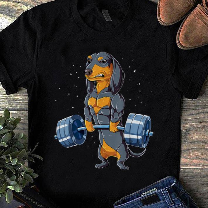 Official Dachshund Weightlifting Fitness Gym shirt