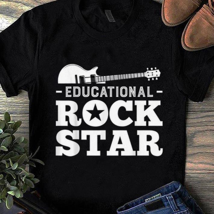 Official Educational Rockstar Rock Guitar shirt