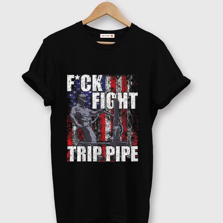 Official Fuck Fight Trip Pipe American Flag shirt