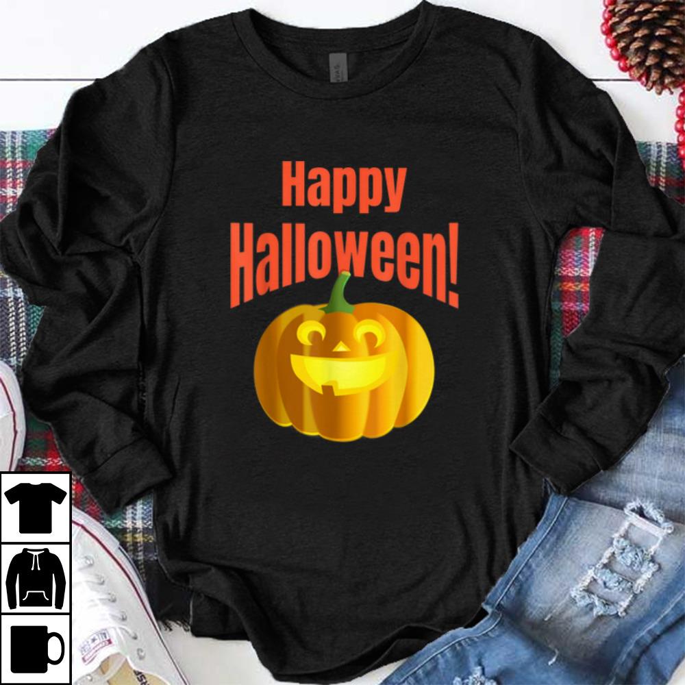 Official Happy Halloween Creepy Smiling Pumpkin shirt