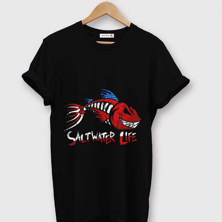 Official Saltwater Life fishbone American shirt