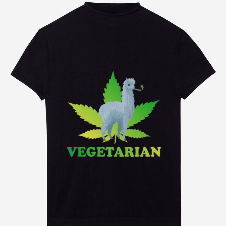 Official Vegetarian Weed Alpaca Pot Smoker Marijuana Cannabis shirt