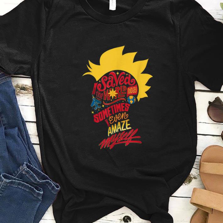 Original Captain Marvel Mohawk I Saved The World Today shirt