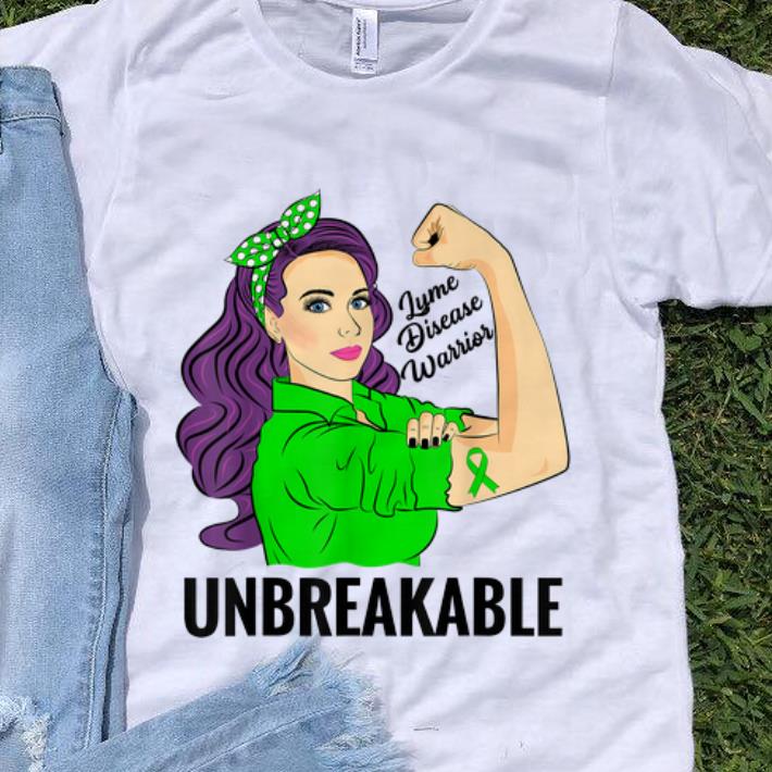 Original Green Lyme Disease Warrior Unbreakable Awareness shirt