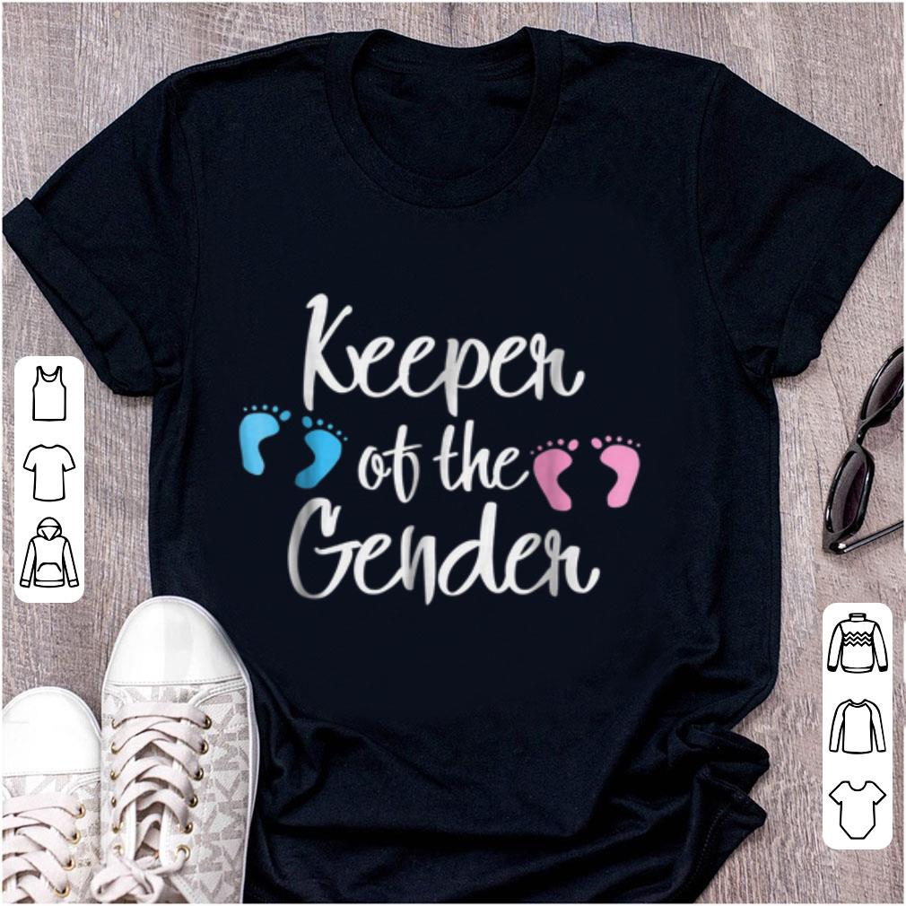 Original Keeper Of The Gender Reveal Party Idea Baby Announcement shirt