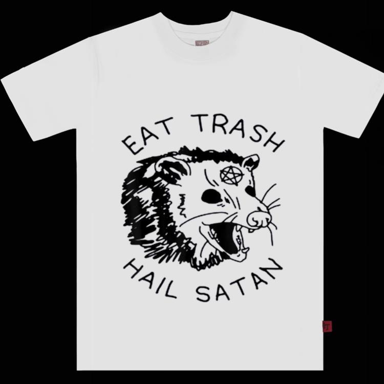 Original Possum Eat Trash Hail Satan shirt
