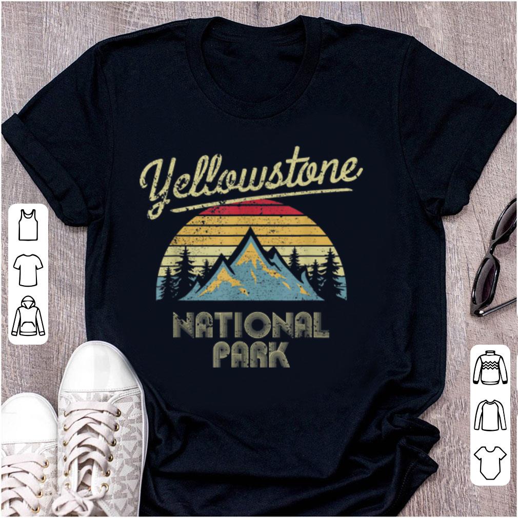 Original Vintage Retro Yellowstone Mountain National Park shirt