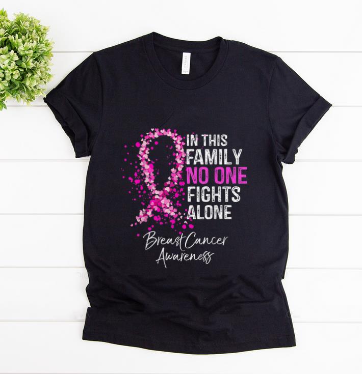 Premium In This No One Fights Alone Breast Cancer Awareness shirt