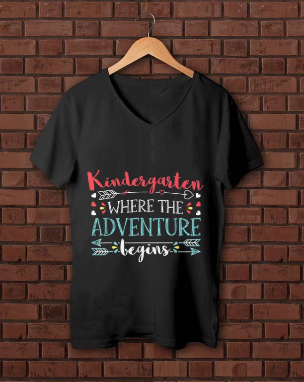 Premium Kindergarten Where the Adventure begin shirt