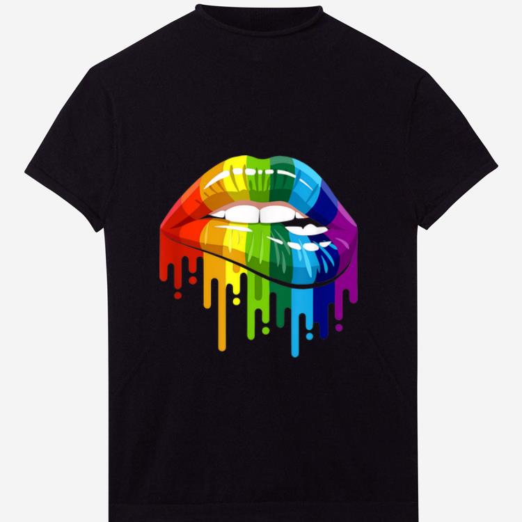 Premium Rainbow Lip LGBT Gay Lesbian Pride shirt