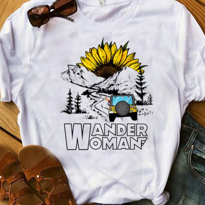 Premium Wander Women Jeep Camping Mountain Sunflower shirt