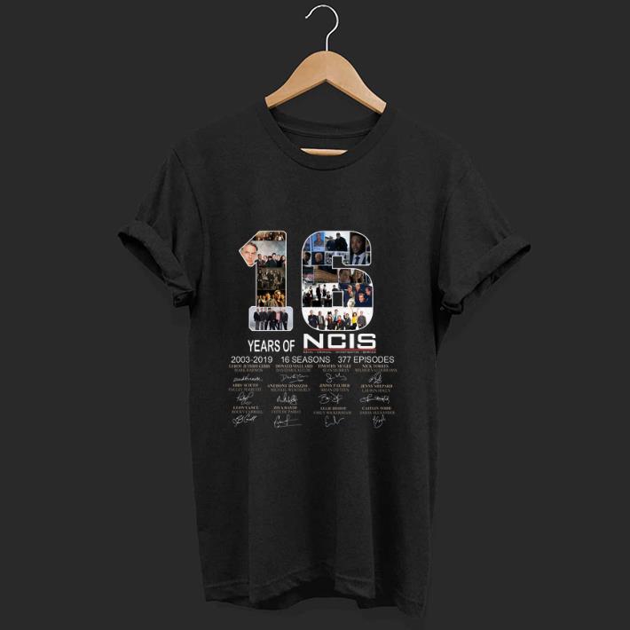 Pretty 16 Years Of NCIS 2003 - 2019 Signature shirt