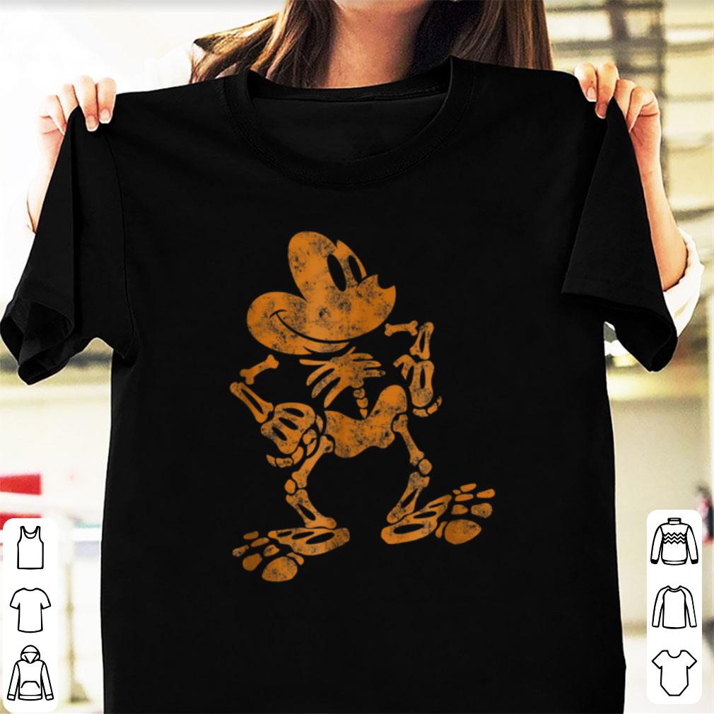 Pretty Disney Mickey Mouse Halloween Skeleton shirt