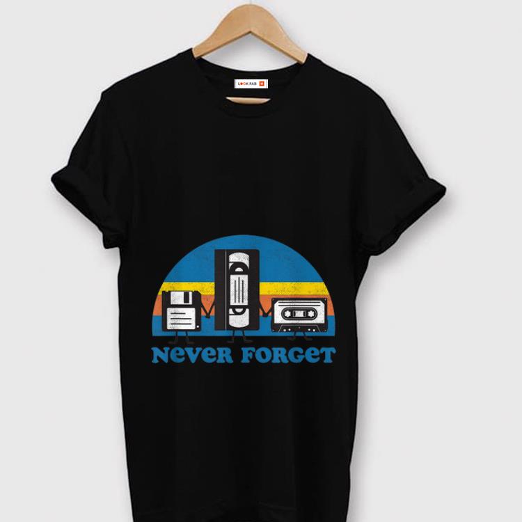 Pretty Never Forget Floppy Disk Cassette Tape shirt