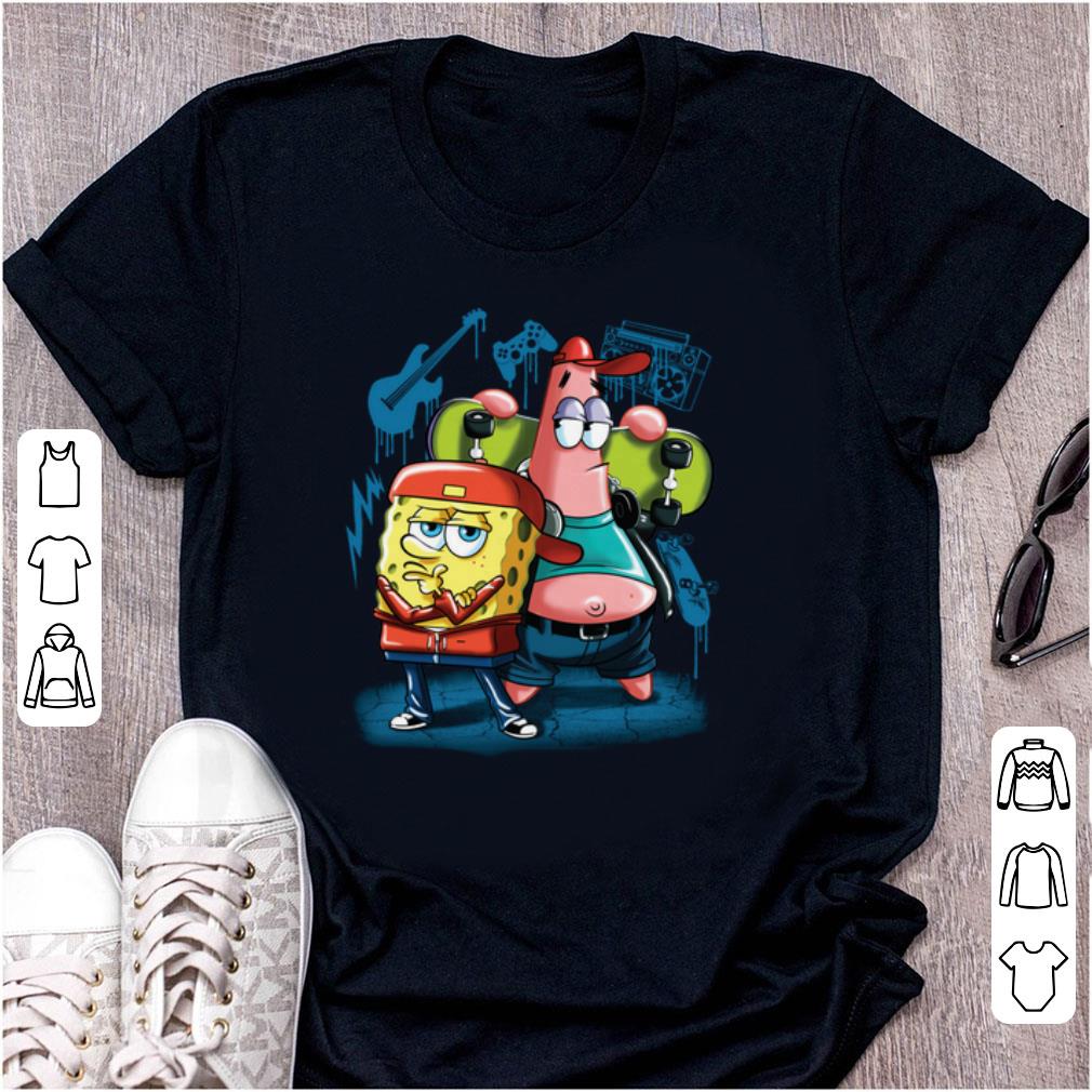 Pretty Punk Rock Spongebob With Patrick Star Pullover Street Style shirt