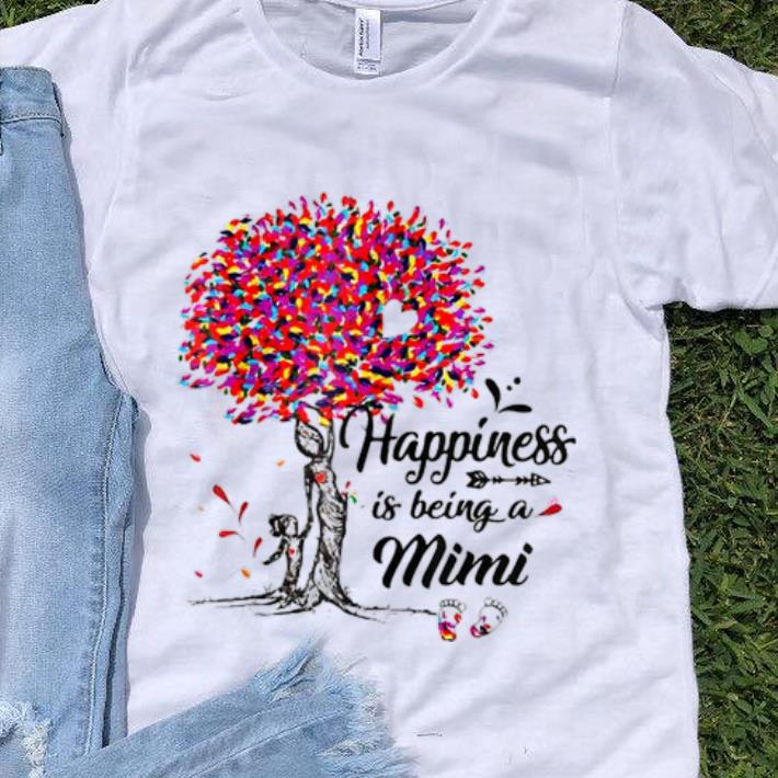 Top Happiness Is Being a Mimi Colorful Tree shirt