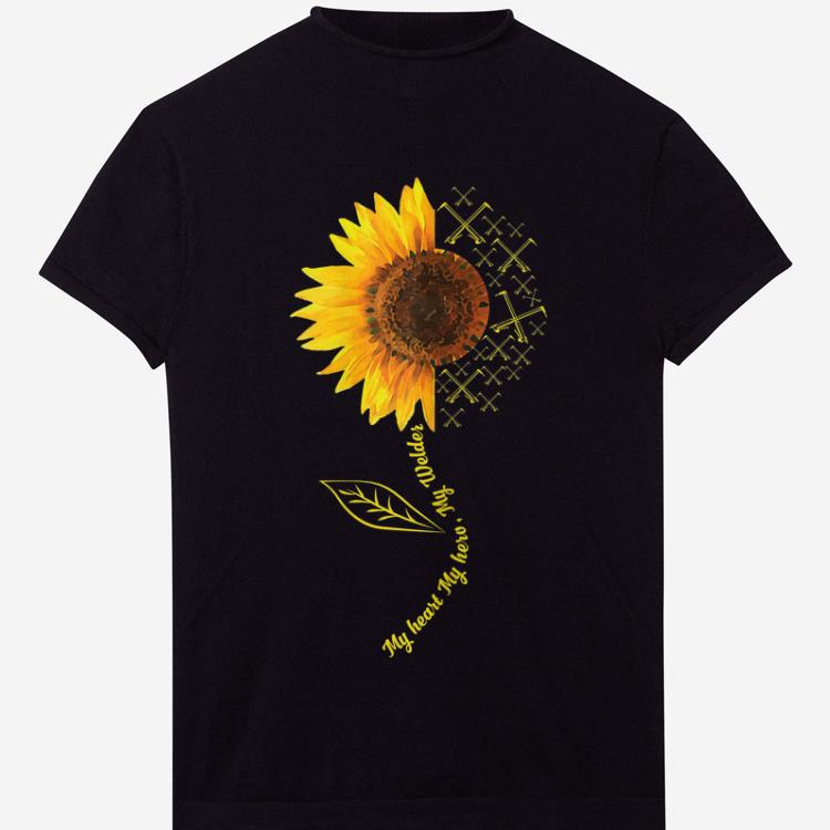 Top My Heart My Hero My Welder Sunflower shirt
