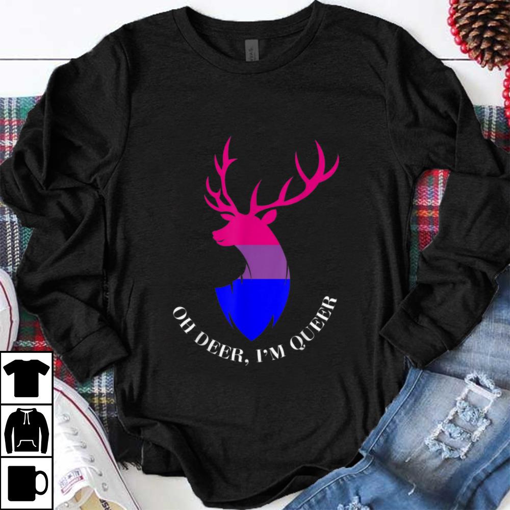 Top Oh Deer I'm Queer LGBT Bisexual Pride