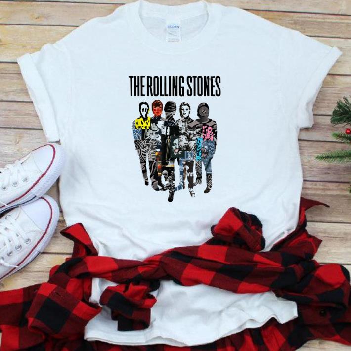 Top Rolling Stones Official Silhouette Collage shirt