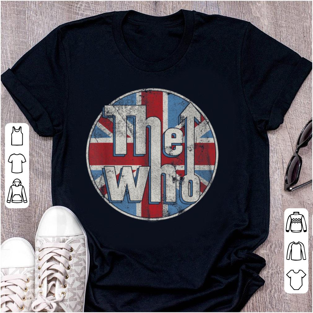 Top The Who Union Jack Circle Logo shirt