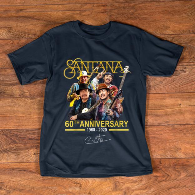 Original Santana 60th Anniversary 1960 2020 Signature shirt