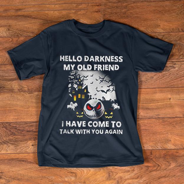 Premium Jack Skellington Hello Darkness My Old Friend shirt