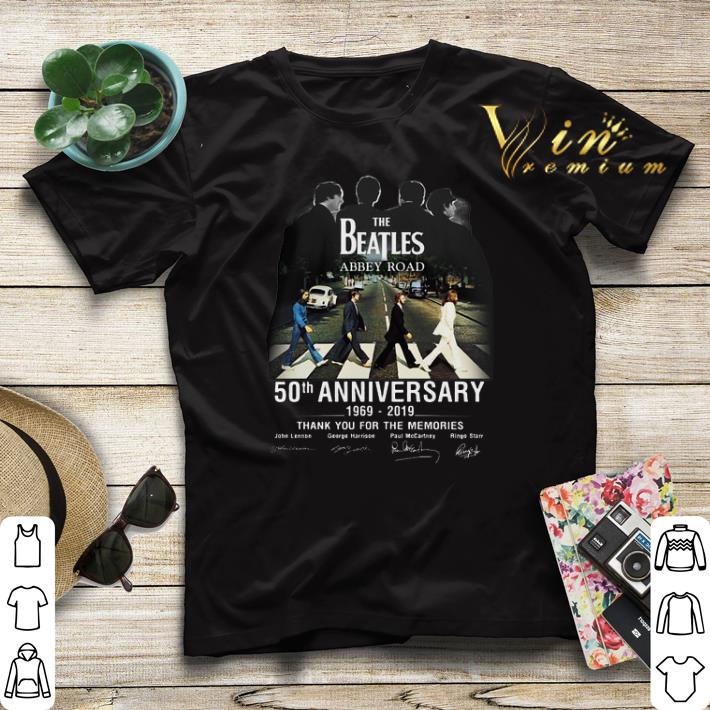 Signatures The Beatles Abbey Road 50th Anniversary 1969-2019 shirt