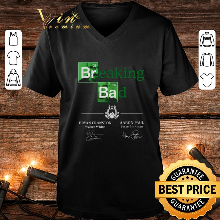 Breaking Bad Bryan Cranston Aaron Paul Signatures shirt