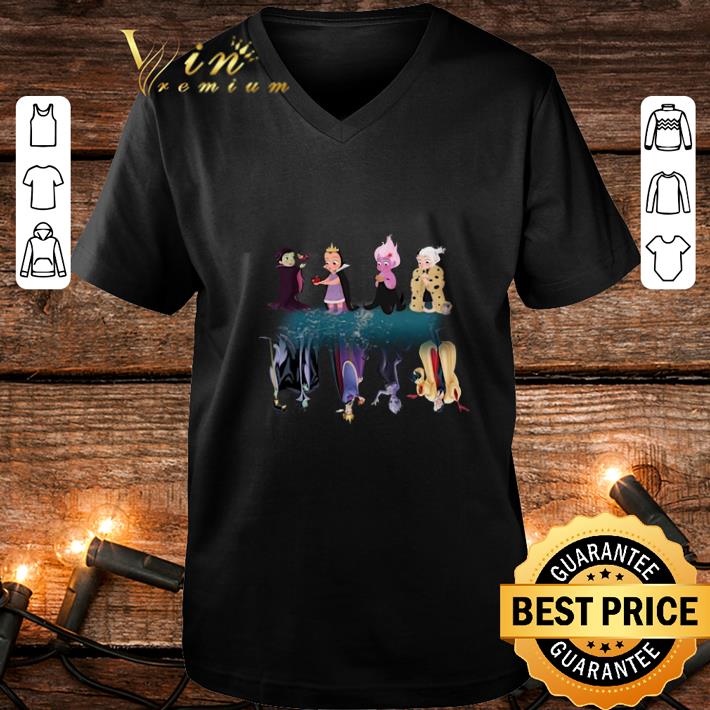 Maleficent characters chibi reflection water mirror shirt