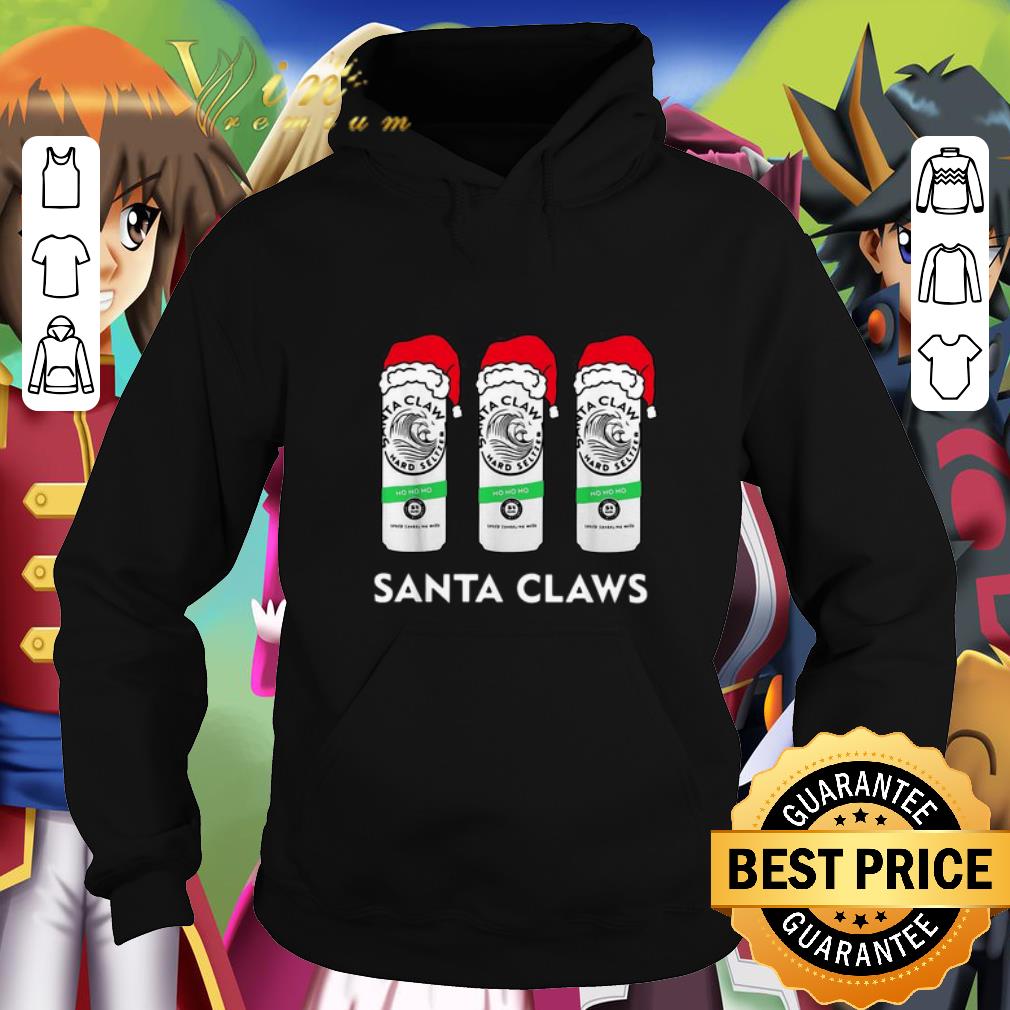 Nice Santa Claws White Claw Hard Seltzer Christmas shirt