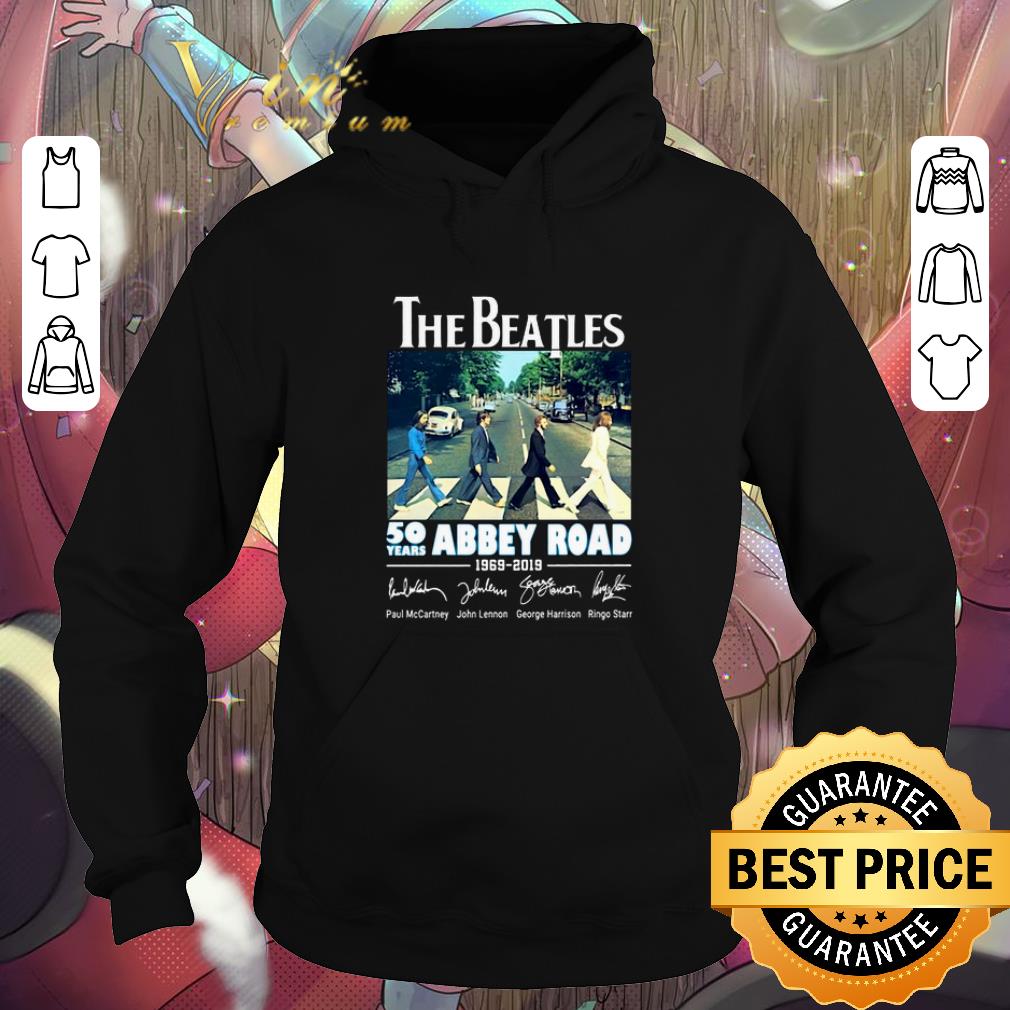 Top The Beatles 50 years Abbey Road 1969-2019 Signatures shirt