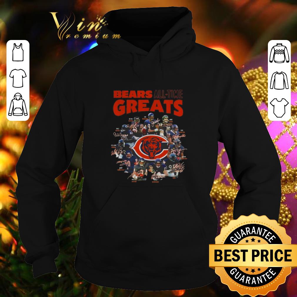 Hot Chicago Bears all time greats team players signatures shirt 1 Hot Chicago Bears all time greats team players signatures shirt